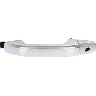 Front Left (Driver Side) Exterior Door Handle Compatible With 2014-2022 Chevrolet Silverado Chrome thumbnail 2