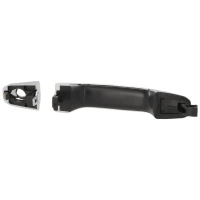 Front Driver Side Exterior Door Handle Compatible With 2014-2022 Chevrolet Silverado Chrome With Key thumbnail 12
