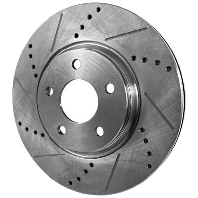 New Cross-Drilled Brake Disc Compatible With Infiniti Nissan M45 Sport 8 Cyl 4.5L Qx50 Journey 6 Cyl thumbnail 2