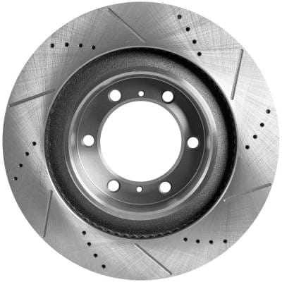 New Cross-Drilled And Slotted Brake Disc Compatible With Lexus Toyota 4Runner Trd Pro 6 Cyl 4.0L thumbnail 8