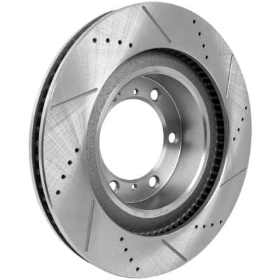 New Cross-Drilled And Slotted Brake Disc Compatible With Lexus Toyota 4Runner Trd Pro 6 Cyl 4.0L thumbnail 10
