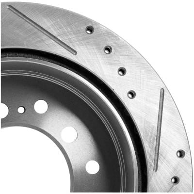New Cross-Drilled And Slotted Brake Disc Compatible With Lexus Toyota 4Runner Base 6 Cyl 4.0L thumbnail 14