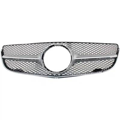 New Black Grille Assembly Compatible With Mercedes Benz E550 Base 8 Cyl 4.7L E400 Base 6 Cyl 3.0L thumbnail 2