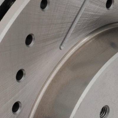 New Cross-Drilled Brake Disc Compatible With Acura Honda Civic Hybrid-L 4 Cyl 1.3L Civic Dx-G 4 Cyl thumbnail 8