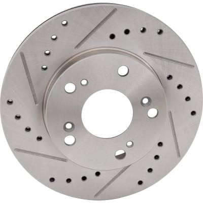 New Cross-Drilled Brake Disc Compatible With Acura Honda Cr-Z Ex 4 Cyl 1.5L Cr-Z Base 4 Cyl 1.5L thumbnail 6