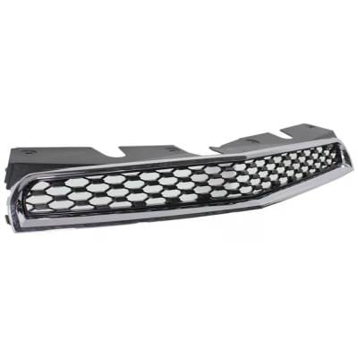 New Chrome Shell Grille Assembly Compatible With Chevrolet Equinox Ls 4 Cyl 2.4L Equinox Lt 6 Cyl thumbnail 6