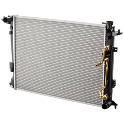 New Aluminum Radiator Compatible With Hyundai Genesis Coupe 2.0T R-Spec 4 Cyl 2.0L Genesis Coupe thumbnail 4