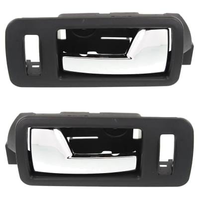 Front Left And Right Interior Door Handle Compatible With 2005-2014 Ford Mustang Chrome Lever With