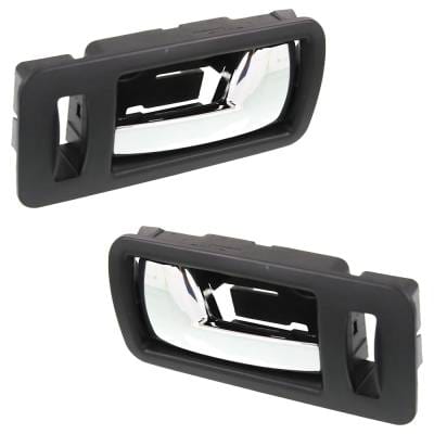 Front Left And Right Interior Door Handle Compatible With 2005-2014 Ford Mustang Chrome Lever With thumbnail 3