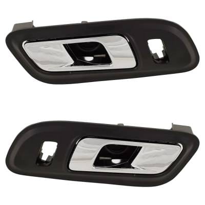 Front Driver And Passenger Side Interior Door Handle Compatible With 2013-2019 Ford Taurus Chrome thumbnail 6
