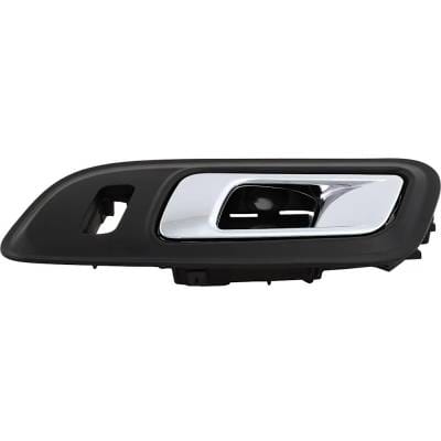 Front Driver Side Interior Door Handle Compatible With 2013-2019 Ford Taurus Chrome Lever With Black thumbnail 12