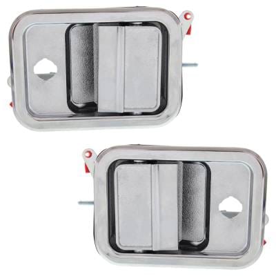Front Driver And Passenger Side Exterior Door Handle Compatible With 1991-2009 Freightliner Fl112 thumbnail 2