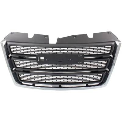 New Chrome Molding Grille Assembly Compatible With Gmc Terrain Sl 4 Cyl 2.4L Terrain Sle 6 Cyl 3.6L thumbnail 2