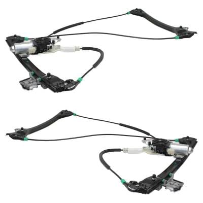 New Front Left And Front Right Window Regulator Compatible With Bmw 330Ci M 6 Cyl 3.0L M3 Base 6 Cyl thumbnail 4