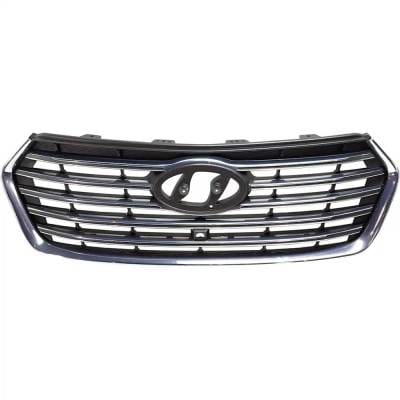 New Gray Grille Assembly Compatible With Hyundai Santa Fe Xl Se Ultimate 6 Cyl 3.3L Santa Fe Limited thumbnail 2