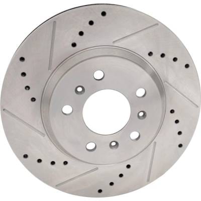 New Cross-Drilled Brake Disc Compatible With Buick Chevrolet Monte Carlo Lt 6 Cyl 3.9L Impala Lt 6 thumbnail 6