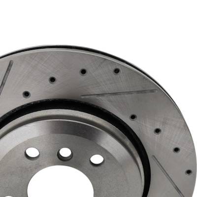 New Cross-Drilled Brake Disc Compatible With Bmw 330Ci Base 6 Cyl 3.0L 330Ci M 6 Cyl 3.0L 330Xi Base thumbnail 6