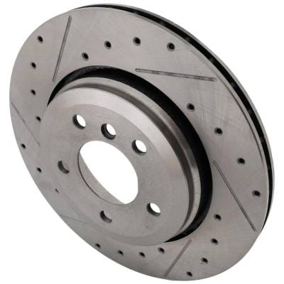 New Cross-Drilled Brake Disc Compatible With Bmw 330I M 6 Cyl 3.0L 330I Base 6 Cyl 3.0L 330Xi Base 6 thumbnail 4