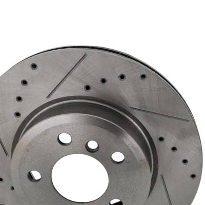 New Cross-Drilled Brake Disc Compatible With Bmw X3 Xdrive30i 6 Cyl 3.0L X3 3.0I 6 Cyl 3.0L X3 thumbnail 6