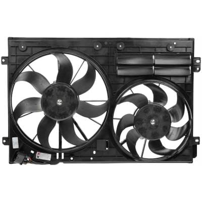 New Cooling Fan Assembly Compatible With Volkswagen Eos Sport 4 Cyl 2.0L Eos Comfortline 4 Cyl 2.0L thumbnail 2