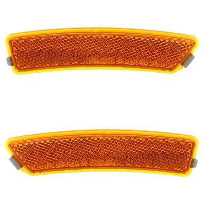 New Front Left And Front Right Bumper Reflector Compatible With Lincoln Mkz Black Label Hybrid Mkz
