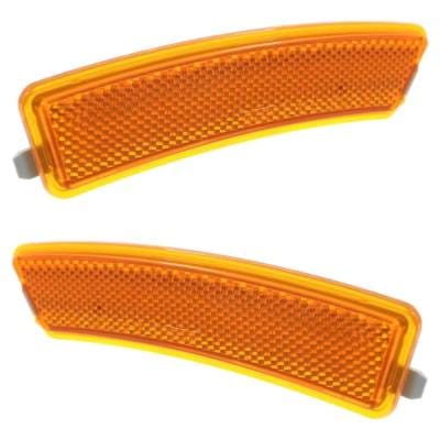 New Front Left And Front Right Bumper Reflector Compatible With Lincoln Mkz Base Mkz Black Label thumbnail 2