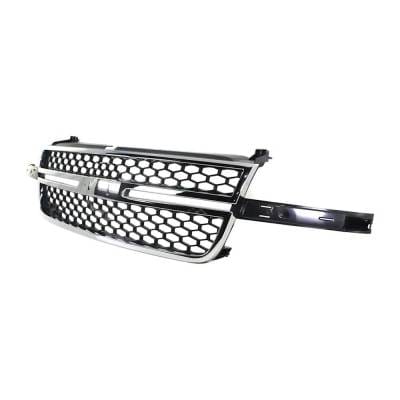 New Grille Assembly Compatible With Chevrolet Silverado 1500 Classic Ss 8 Cyl 6.0L Silverado 1500 Ss thumbnail 4