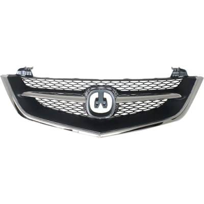New Chrome Center Bar Grille Assembly Compatible With Acura Tl Base 6 Cyl 3.2L Tl Type-S 6 Cyl 3.2L thumbnail 2