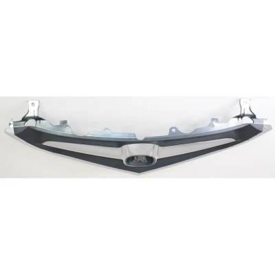 New Chrome Center Bar Grille Assembly Compatible With Acura Tl Base 6 Cyl 3.2L Tl Type-S 6 Cyl 3.2L thumbnail 12