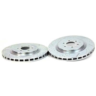 New Zinc-Plated Brake Disc And Pad Kit Compatible With Cadillac Chevrolet Xlr Base 8 Cyl 4.6L thumbnail 10
