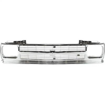 New Chrome Grille Assembly Compatible With Chevrolet S10 Blazer Sport 6 Cyl 4.3L S10 El 4 Cyl 2.5L thumbnail 2
