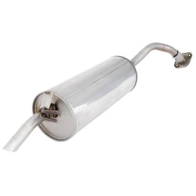 New Stainless Steel Muffler Compatible With Toyota Prius Touring 4 Cyl 1.5L Prius Base 4 Cyl 1.5L thumbnail 4