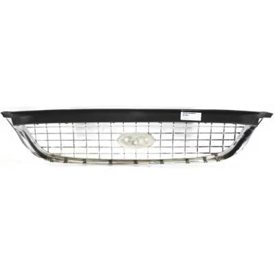 New Chrome Shell Grille Assembly Compatible With Ford Windstar Lx 6 Cyl 3.8L Windstar Sel 6 Cyl 3.8L thumbnail 8
