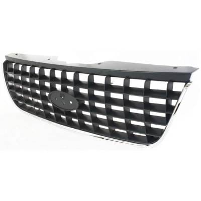 New Gray Grille Assembly Compatible With Ford Explorer Limited 8 Cyl 4.6L Explorer Nbx 8 Cyl 4.6L thumbnail 4