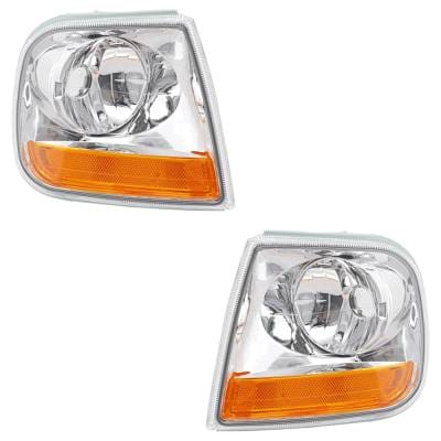 New Pair Of Corner Light Compatible With Ford F-150 Lariat 8 Cyl 4.6L F-250 Lariat 8 Cyl 4.6L thumbnail 2