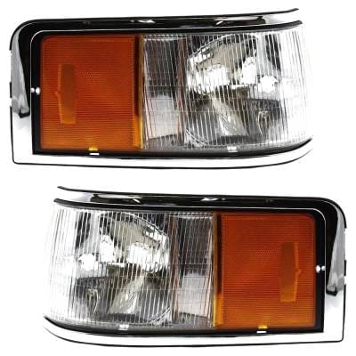 New Pair Of Corner Light Compatible With Lincoln Town Car Cypress 8 Cyl 5.0L Town Car Signature 8 thumbnail 2