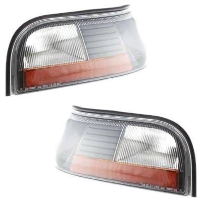 New Pair Of Corner Light Compatible With Mercury Marauder Base 2003-2004 By 3W3z13201ba 3W3z13200ba thumbnail 6
