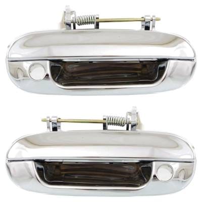 Front Left And Right Exterior Door Handle Compatible With 2002-2009 Chevrolet Trailblazer Gmc Envoy thumbnail 2
