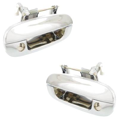 Front Driver And Passenger Side Exterior Door Handle Compatible With 2002-2009 Chevrolet Trailblazer thumbnail 6
