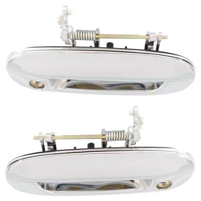 Front Driver And Passenger Side Exterior Door Handle Compatible With 2002-2009 Chevrolet Trailblazer thumbnail 8