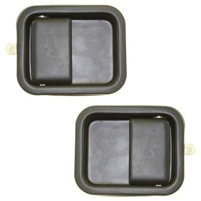 Front Driver And Passenger Side Exterior Door Handle Compatible With 1987-2006 Jeep Wrangler Smooth thumbnail 2