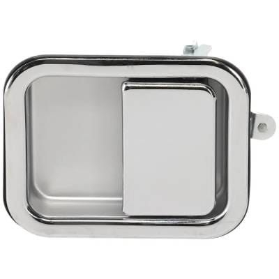 Front Driver Side Exterior Door Handle Compatible With 1981-1986 Jeep Scrambler Jeep Cj7 Chrome thumbnail 2