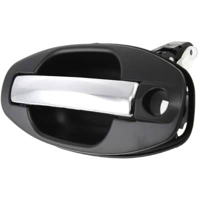 Front Driver Side Exterior Door Handle Compatible With 2001-2006 Hyundai Santa Fe Chrome Lever With thumbnail 4