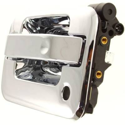 Front Left (Driver Side) Exterior Door Handle Compatible With 2004-2014 Ford F-150 Chrome With Key thumbnail 2