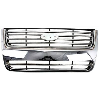 New Chrome/Painted Black Grille Assembly Compatible With Ford Explorer Xlt 8 Cyl 4.6L Explorer thumbnail 2