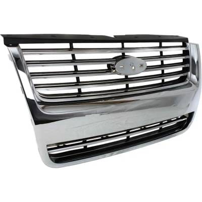 New Chrome/Painted Black Grille Assembly Compatible With Ford Explorer Xlt 8 Cyl 4.6L Explorer thumbnail 6