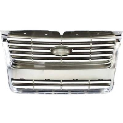 New Chrome/Painted Black Grille Assembly Compatible With Ford Explorer Xlt 8 Cyl 4.6L Explorer thumbnail 8