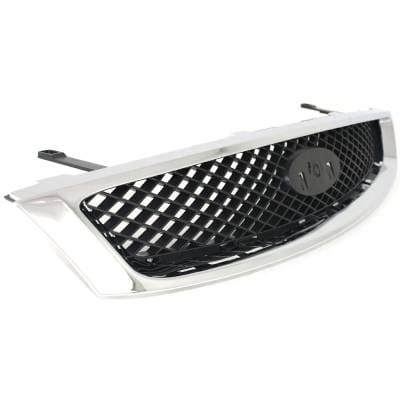 New Chrome Shell Grille Assembly Compatible With Ford Focus Zxw 4 Cyl 2.0L Focus St 4 Cyl 2.3L Focus thumbnail 6
