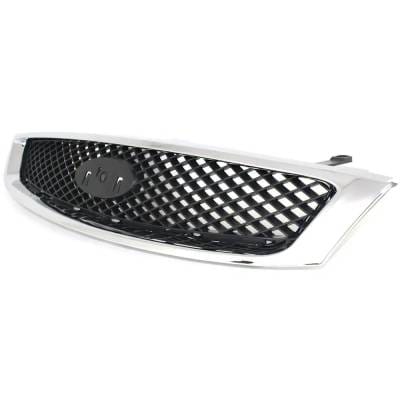 New Chrome Shell Grille Assembly Compatible With Ford Focus Zxw 4 Cyl 2.0L Focus St 4 Cyl 2.3L Focus thumbnail 8