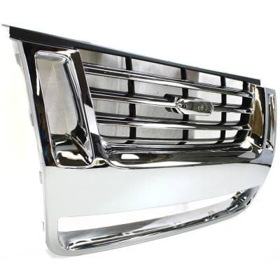 New Chrome/Black Insert Grille Assembly Compatible With Ford Explorer Sport Trac Limited 6 Cyl 4.0L thumbnail 6